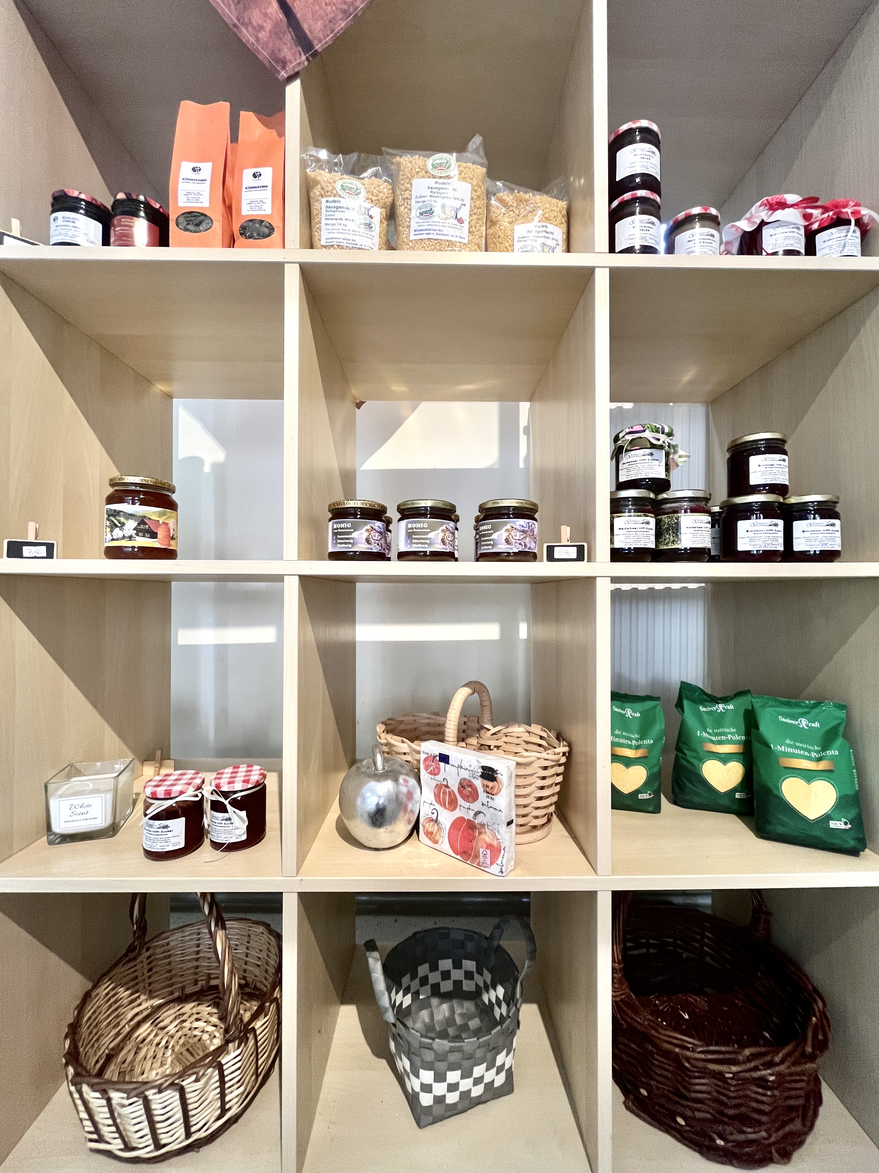 Honig, Nudeln, Geschenkkörbe und mehr