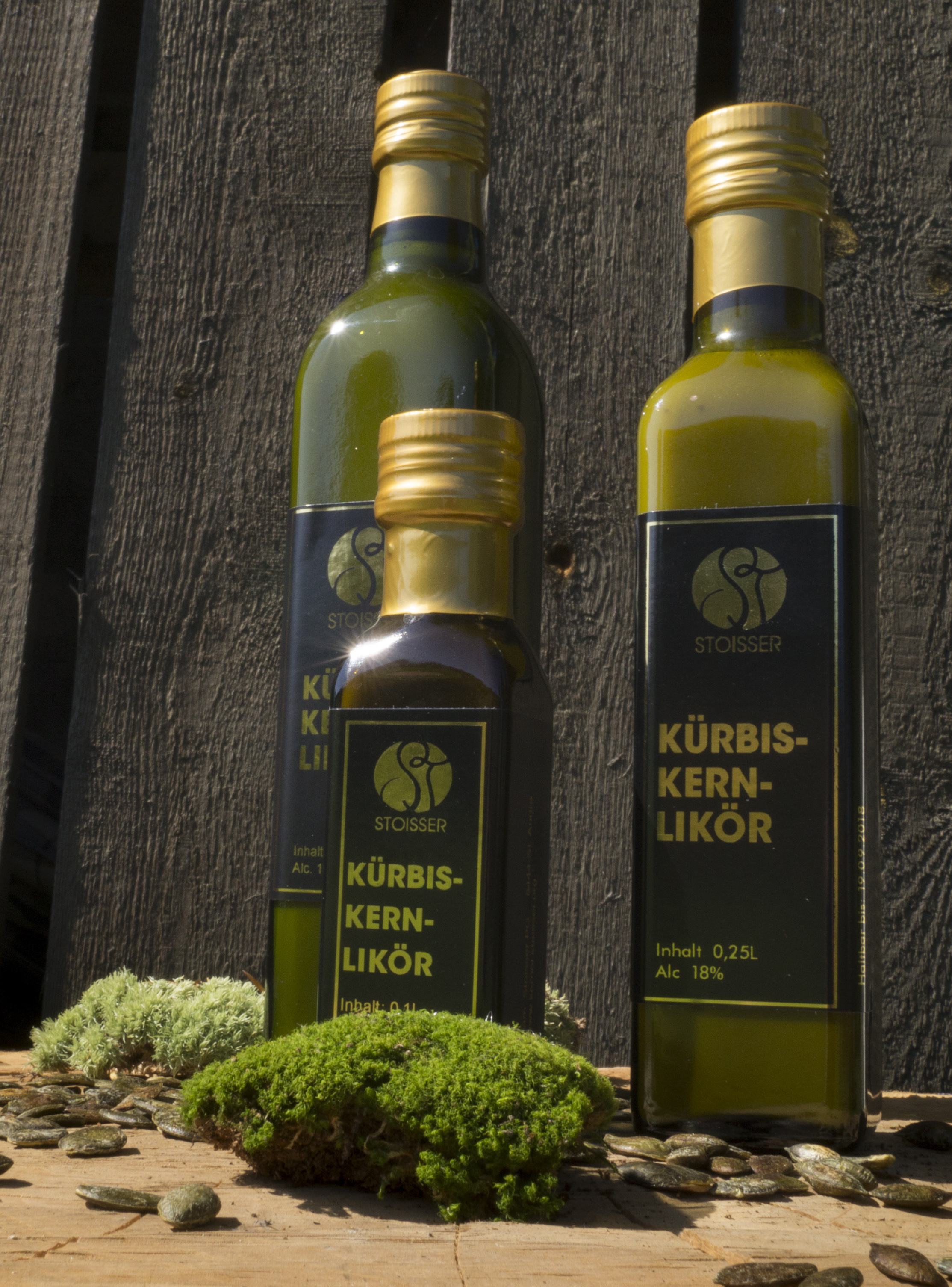 Kürbiskernlikör aus eigener Erzeugung